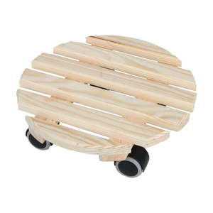 Drevený pojazdný podstavec pod kvetináč ø 29 cm (výška 8 cm) Indoor – Esschert Design vyobraziť