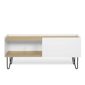 Biela komoda s policou a dvierkami TemaHome Nina, 140 x 59 cm vyobraziť