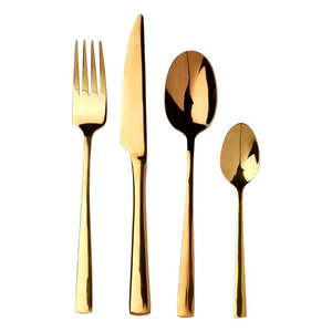 Antikoro príbor v zlatej farbe 16 ks Avie – Premier Housewares vyobraziť
