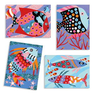 Výtvarný set na pieskovanie Djeco Rainbow Fish vyobraziť