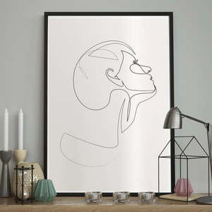 Obraz 70x100 cm Sketchline Face – DecoKing vyobraziť