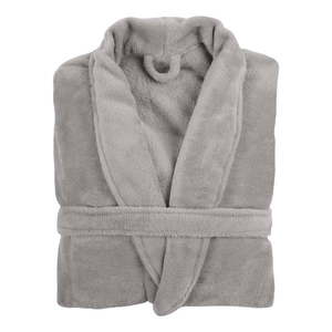 Svetlosivý plyšový župan Tiseco Home Studio Cozy, L/XL vyobraziť
