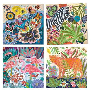 Výtvarný set na pieskovanie Djeco Tropical Animals vyobraziť