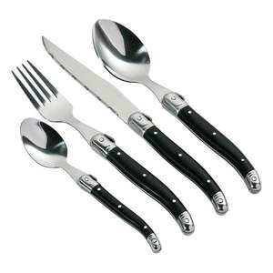 Čierny antikoro príbor 16 ks Swiss – Premier Housewares vyobraziť