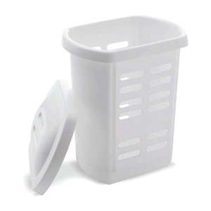 Biely kôš na bielizeň Addis Linen Hamper White, 60 l vyobraziť