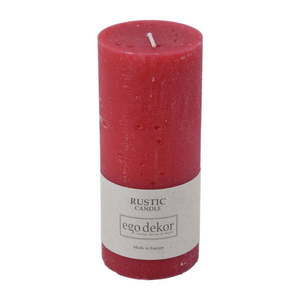 Červená sviečka Rustic candles by Ego dekor Rust, doba horenia 58 h vyobraziť