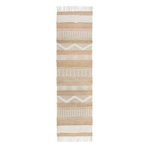 Béžový jutový behúň Flair Rugs Medina, 60 x 230 cm vyobraziť