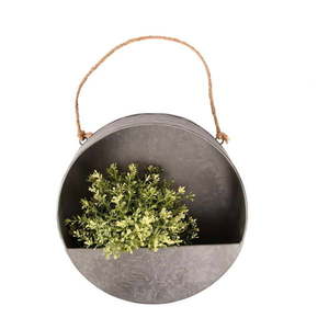 Sivý nástenný kvetináč Esschert Design, ø 30 cm vyobraziť