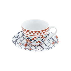 Súprava 6 porcelánových hrnčekov s tanierikmi Villa Altachiara Goji vyobraziť