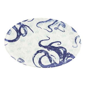 Modro-biely keramický servírovací tanier Villa Altachiara Positano, 40 x 25 cm vyobraziť