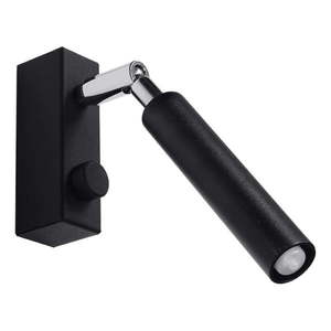 Čierne nástenné svietidlo Nice Lamps Tiden vyobraziť