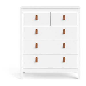 Biela vysoká komoda 82x99 cm Madrid – Tvilum vyobraziť