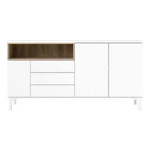 Biela komoda 176x90x49 cm Roomers – Tvilum vyobraziť