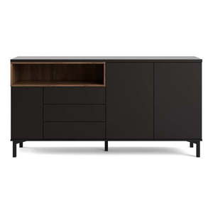 Čierna komoda 176x90x49 cm Roomers – Tvilum vyobraziť