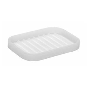 Biela podložka pod mydlo iDesign Lineo, 12, 5 x 9 cm vyobraziť