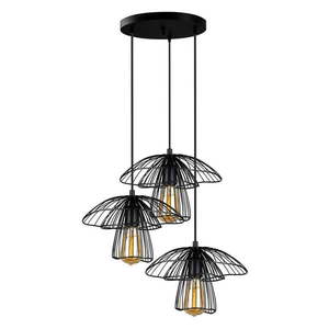 Čierne závesné svietidlo Squid Lighting Root, výška 117 cm vyobraziť