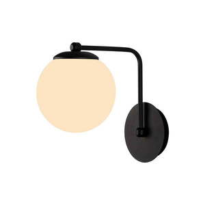 Čierne nástenné svietidlo Squid Lighting Star, výška 22 cm vyobraziť