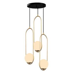 Závesné svietidlo v zlatej farbe Squid Lighting Arch, výška 146 cm vyobraziť