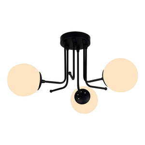 Čierne stropné svietidlo Squid Lighting Star, výška 34 cm vyobraziť
