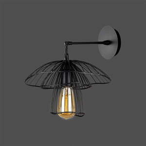 Čierne nástenné svietidlo Squid Lighting Root, výška 36 cm vyobraziť