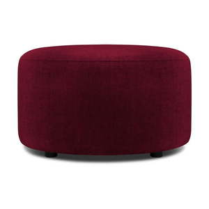 Bordový zamatový puf Mazzini Sofas Debbie, ø 68 cm vyobraziť