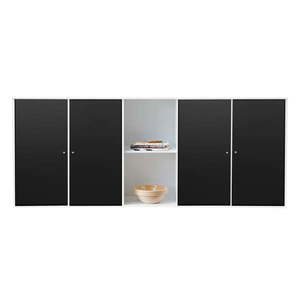Čiernobiela nástenná komoda Hammel Mistral Kubus, 169 x 69 cm vyobraziť