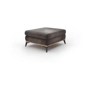Tmavohnedý puf so zamatovým poťahom Windsor & Co Sofas Astre vyobraziť