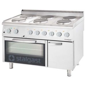 STALGAST Elektrický sporák – 6 Stalgast s rúrou GN1/1 vyobraziť