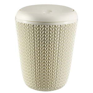Biely odpadkový kôš do kúpeľne Curver Knit, 7 l vyobraziť