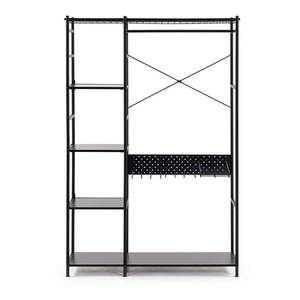 Čierny šatník Kave Home Storn, výška 182 cm vyobraziť