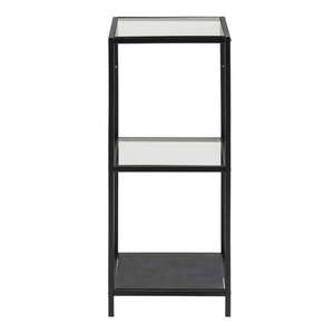 Čierny sklenený regál 35x83 cm Seaford – Actona vyobraziť