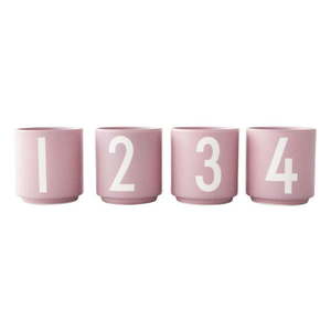 Porcelánové svietniky v súprave 4 ks Mini - Design Letters vyobraziť