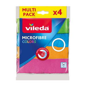 Súprava 4 handričiek z mikrovlákna Vileda Colors, 30 x 30 cm vyobraziť