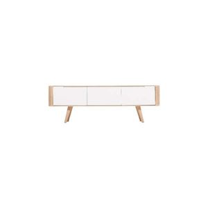 Televízny stolík z dubového dreva Gazzda Ena, 135 × 42 × 45 cm vyobraziť