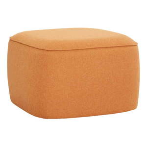 Oranžový puf Hübsch Cube vyobraziť