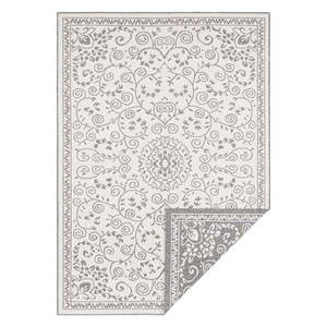 Sivo-krémový vonkajší koberec NORTHRUGS Leyte, 80 x 150 cm vyobraziť