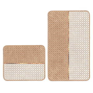 Béžové kúpeľňové predložky v súprave 2 ks 60x100 cm – Mila Home vyobraziť
