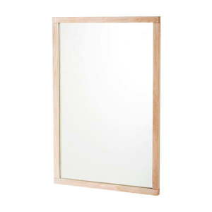 Nástenné zrkadlo s dreveným rámom 60x90 cm Lodur – Rowico vyobraziť