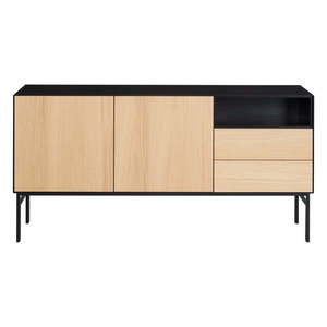 Čierna nízka komoda v dekore duba 180x89 cm Edge by Hammel - Hammel Furniture vyobraziť