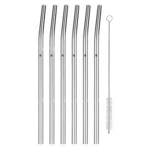 Set 6 antikoro slamiek s čistiacou kefkou WMF Profi, dĺžka 24 cm vyobraziť