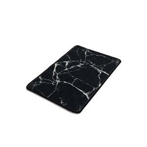 Čierno-biela kúpeľňová predložka s motívom mramoru Foutastic Marble, 60 x 40 cm vyobraziť