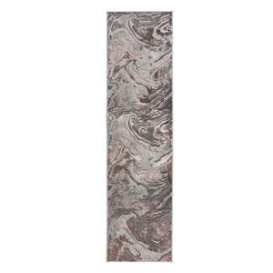 Sivo-béžový behúň 60x230 cm Marbled – Flair Rugs vyobraziť
