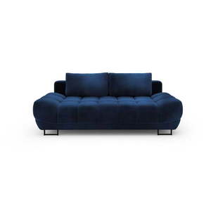 Kráľovskymodrá trojmiestna rozkladacia pohovka so zamatovým poťahom Windsor & Co Sofas Cirrus vyobraziť