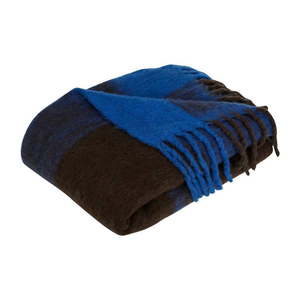 Modro-hnedá deka 200x140 cm Inlet - Hübsch vyobraziť