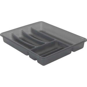 Sivý plastový príborník do zásuvky 39 x 32 cm Basic - Rotho vyobraziť