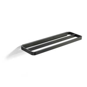 Čierny dvojitý vešiak na uteráky Zone Rim, šírka 44 cm vyobraziť