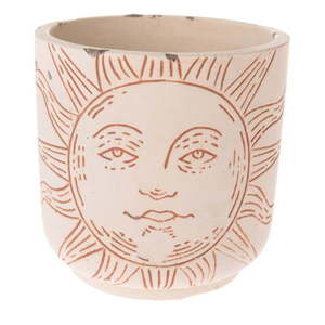 Béžový betónový kvetináč Dakls Sun, ø 14 cm vyobraziť