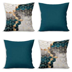 Obliečky na vankúše v súprave 4 ks 43x43 cm Optic - Minimalist Cushion Covers vyobraziť