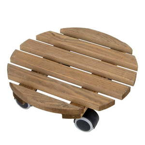 Drevený pojazdný podstavec pod kvetináč ø 29 cm (výška 8 cm) Indoor – Esschert Design vyobraziť