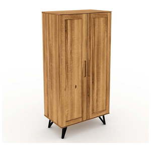 Šatníková skriňa z dubového dreva 91x185 cm Golo - The Beds vyobraziť